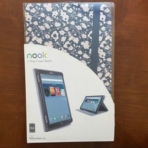 Nook 2- Way Cover Stand for Samsung Galaxy Tab E 9.6 inch - Tumble Flower